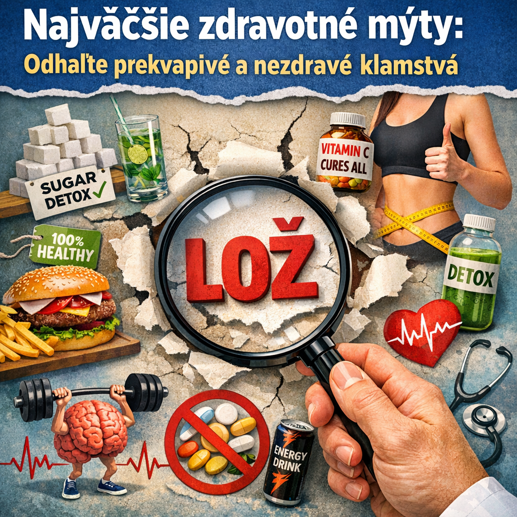 Illustration of Najväčšie zdravotné mýty: Odhaľte prekvapivé a nezdravé klamstvá