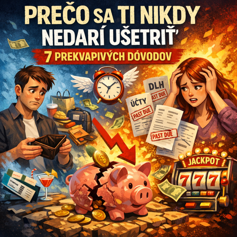 Illustration of Prečo sa ti nikdy nedarí ušetriť: 7 Prekvapivých Dôvodov