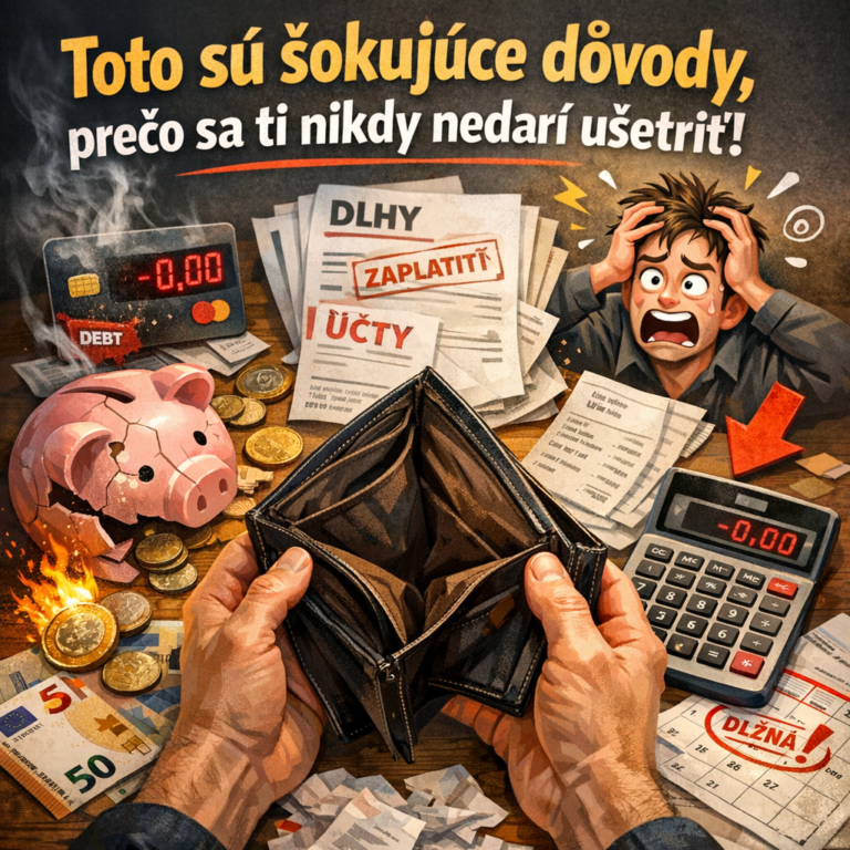 Illustration of Toto sú šokujúce dôvody, prečo sa ti nikdy nedarí ušetriť