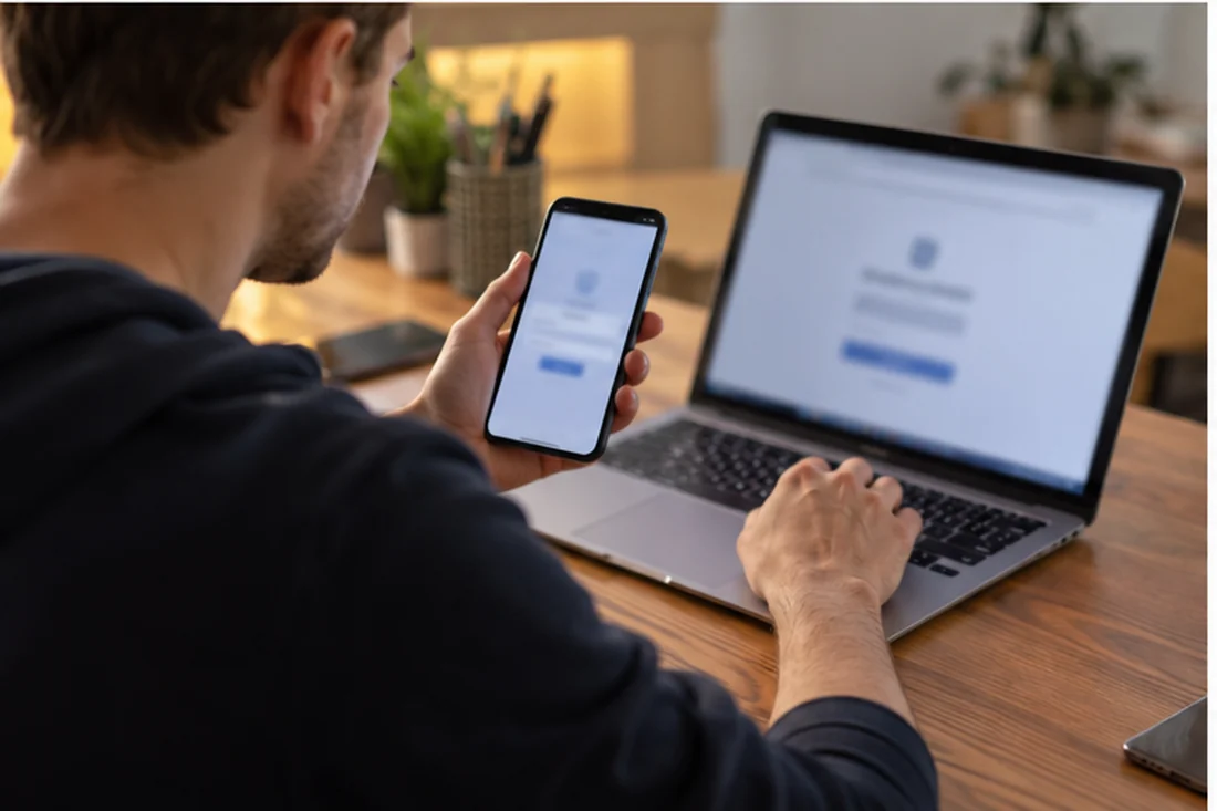 Digitálny detail pri téme správca hesiel, ktorý ľudia často podcenia